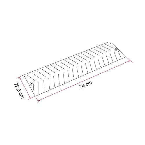 FIAMMA GRIP SYSTEM Slagplaten 74x22,5 cm - verkocht per 2 - CD10206