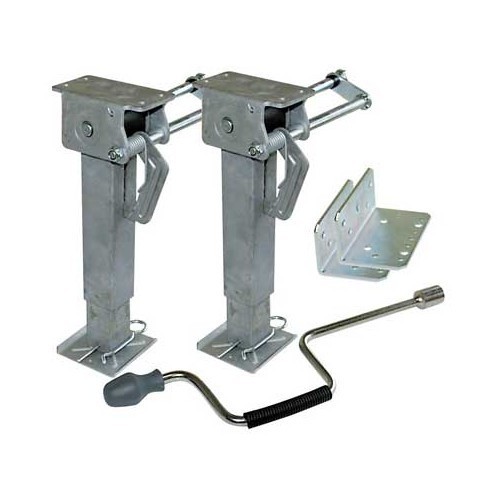  Set of 2 manual jacks H:290/450 mm - CD10320 