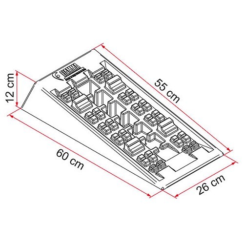 Cuñas LEVEL SYSTEM JUMBO Fiamma - CD10407