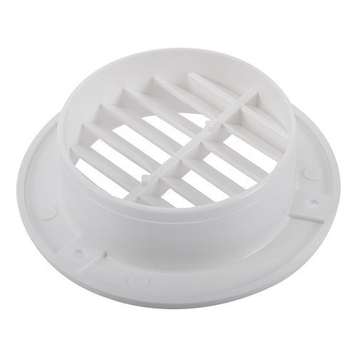 Plastic ventilation grille Ø110 mm white - CF10152