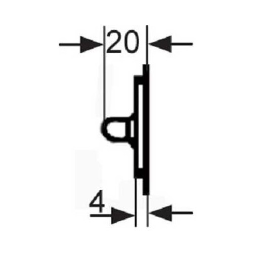 Rejilla ventilación plástico 250x70 mm -blanco - CF10156