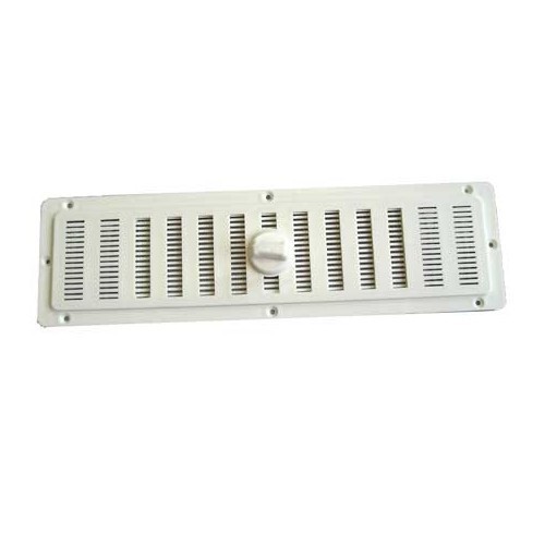 Grelha de ventilação de plástico 250 x 70 mm - branca