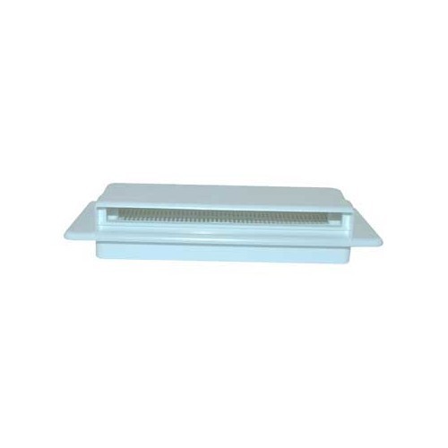 Grille extérieure aération plastique 205x75 mm - blanche - CF10160