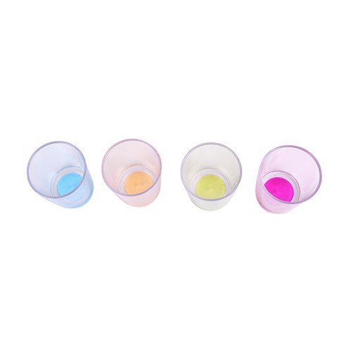 Set van vier SAN-glazen van 300 ml met antislipbodem - CF10189
