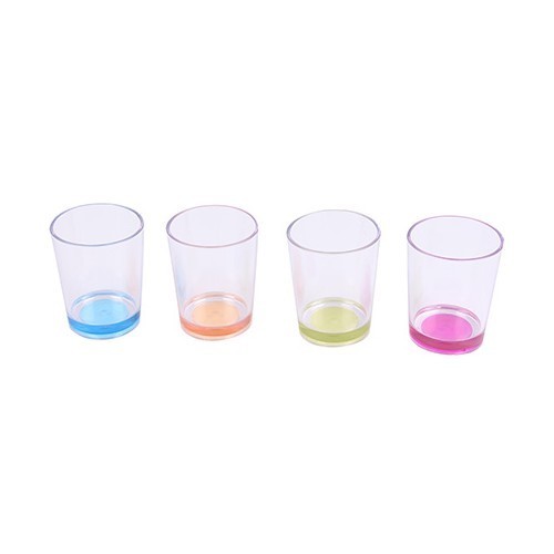  Set of 4 SAN 300ml glasses with anti-slip base - CF10189 