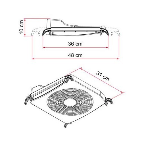  Ventilateur TURBO KIT 12V FIAMMA - CF10212-3 