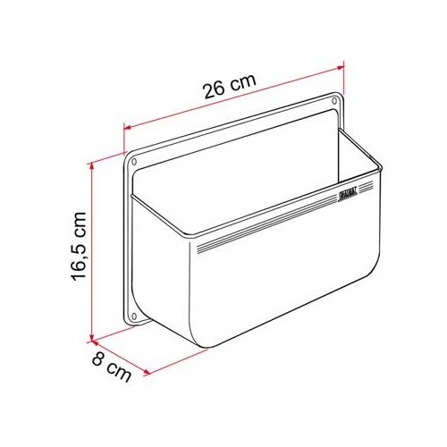 POCKET L caja de almacenaje Fiamma 260x80x165 cm - CF10267