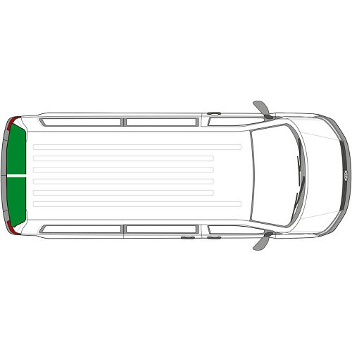 Cortina interior 2 ventanas de las puertas traseras VW T5 - CF10445