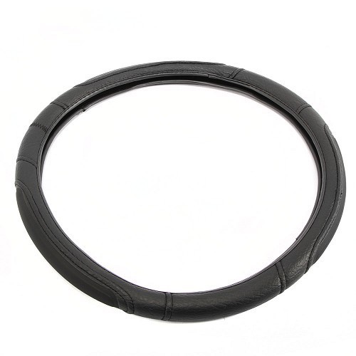 Black steering wheel cover Diameter 42 cm - CF10674