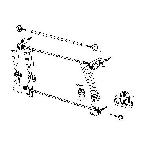  Kit installation rideaux pour camping-car, caravane, fourgon - CF11180 