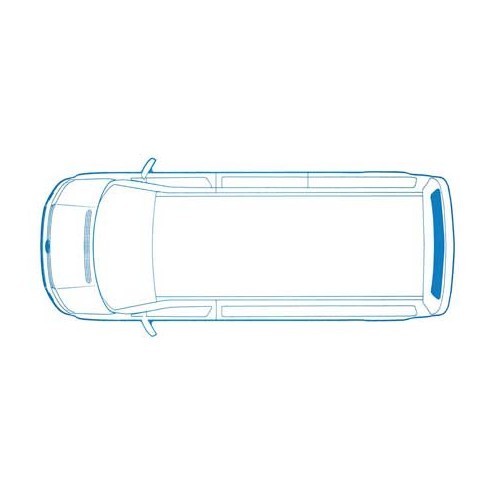 Rearhatchback curtain for VW T4 90 ->03 - CF11259