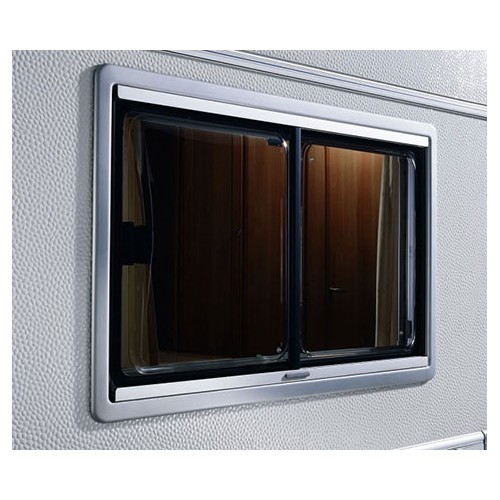 Ventanal de puerta corredera negra tipo S4 900x450 mm Seitz - CF12015