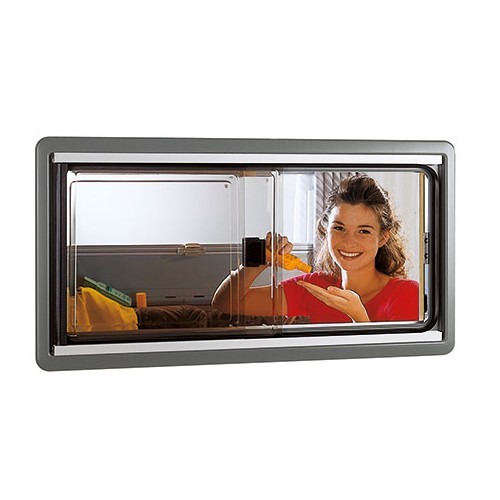  Ventanal de puerta corredera negra tipo S4 900x450 mm Seitz - CF12015 