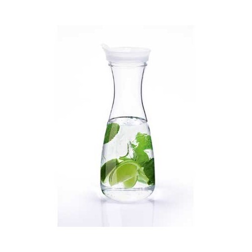 1-litre unbreakable acrylic carafe with lid