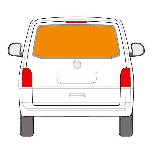Interior tailgate curtain for VW T3-T25, 79-&gt;92 - CF12291