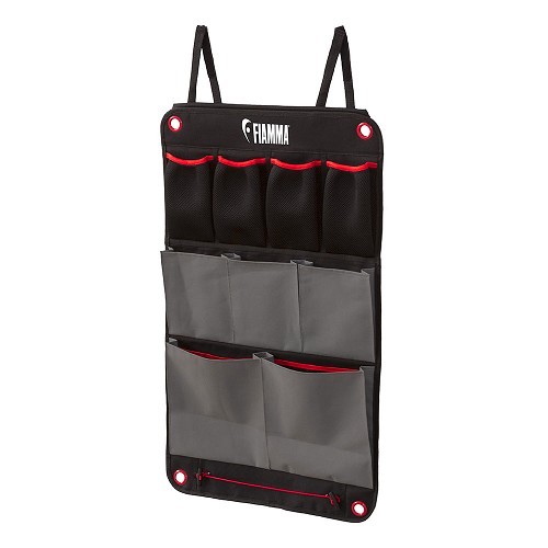 Organizador S FIAMMA - Preto e vermelho