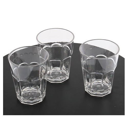 Set di 3 bicchieri di vetro 300ml