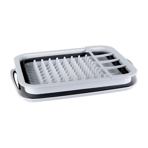 Silicon grey-white foldable strainer. - CF12570