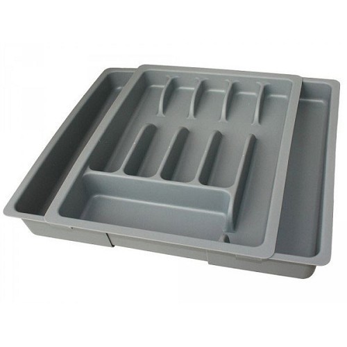 Retractable cutlery tray