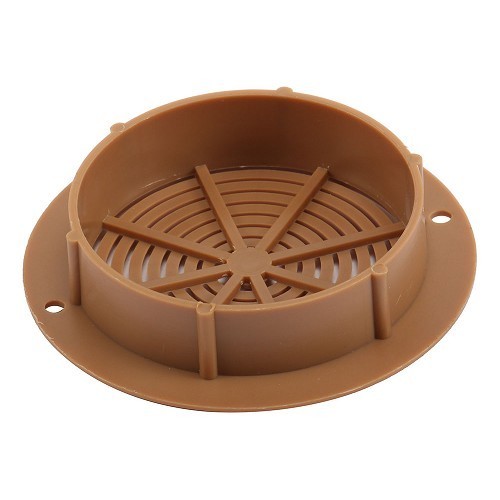 Griglia di ventilazione rotonda in plastica da 78 mm, marrone - CF12608