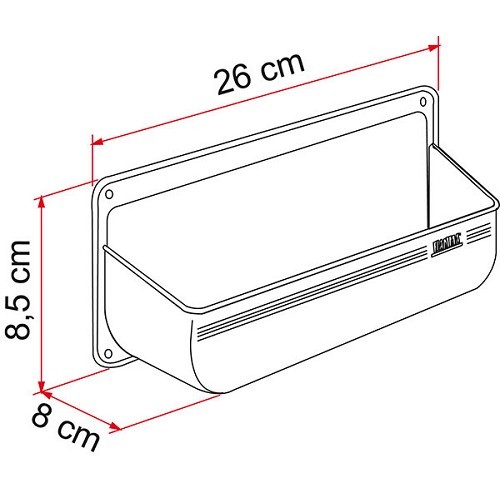 POCKET M Fiamma Abtropfgestell 260x80x85 cm - CF12699