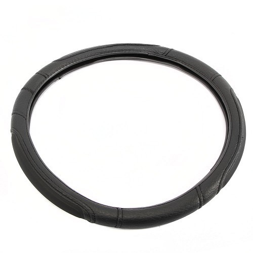 Black steering wheel cover Diameter 37-39 cm - CF12803