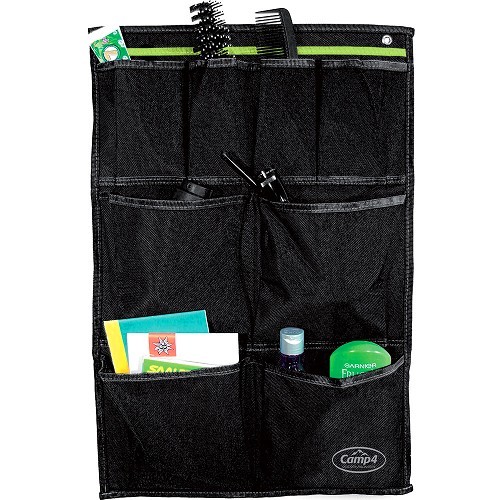 Organizer multifunzione TM nero/verde - 8 tasche