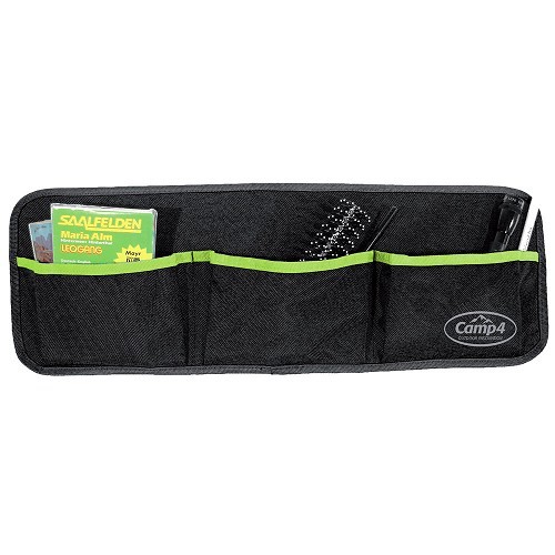  Borsa portaoggetti 20x60 cm nero/verde - 3 tasche - CF12920 