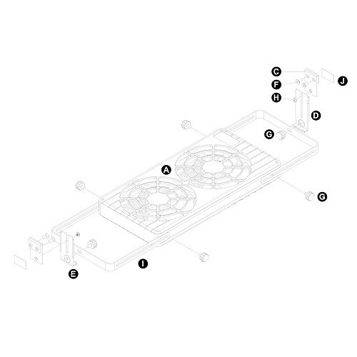 Ventilatore doppio TITAN 12V per lucernari - Telecomandato - CF12925