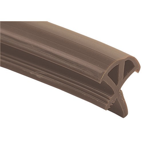  Brown door profile - thickness 15 mm - sold by the meter - CF13242 