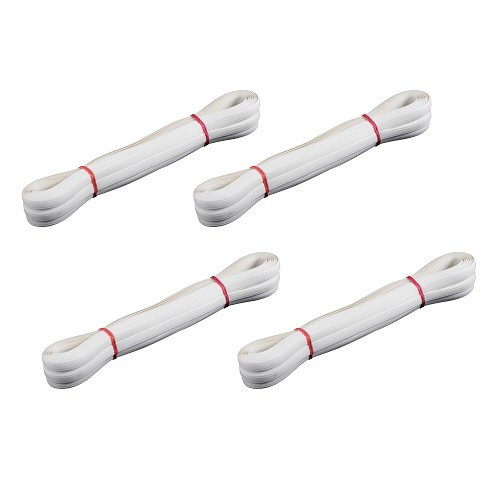 Set of 4 white 12 mm screw covers - 4 strips of 20 metres each