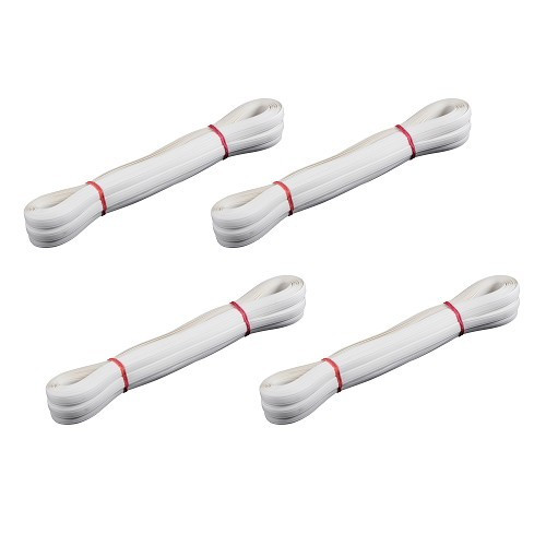  Set van 4 witte 12 mm schroefdeksels - 4 stroken van elk 20 meter - CF13412 