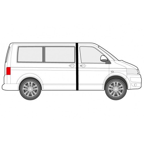 Trennvorhänge Fahrgastzelle für VOLKSWAGEN T5  - CF13939