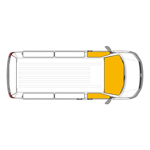 Isolerend gordijn voor voorruit en zijruiten voor VW T7 - 7 lagen - CF13998