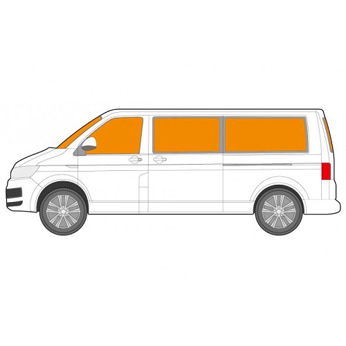 Isolerend gordijn voor voorruit en zijruiten voor VW T7 - 7 lagen - CF13998