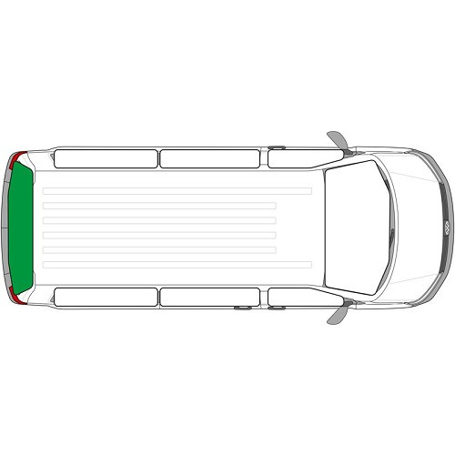 VW T7 doble puerta trasera cortinas interiores a partir de 2021 - CF14000