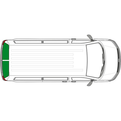 Rideau intérieur 2 vitres de doubles portes arrière VW T6 & T6.1 -Qualité: 5 étoiles - CF14555