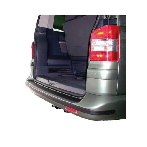  Protector de parachoques trasero negro VW T5 hasta 2010 para parachoques sin pintar - CG10126 