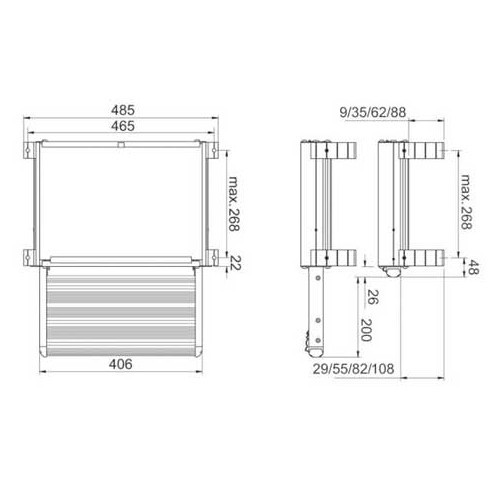 OMNI-STEP MANUAL SLIDE OUT THULE estribos extraíbles para caravanas - CG10240