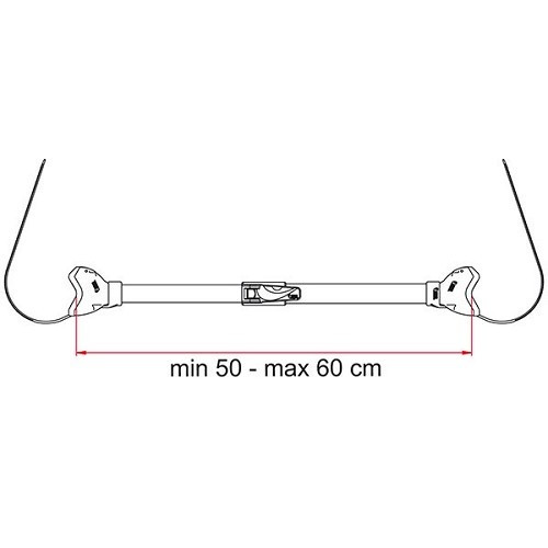 FIAMMA BARRA ADAPTADORA DE QUADRO DE BICICLETA para CARRY BIKE - CP10002