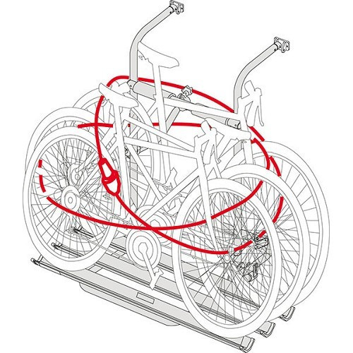 Cavo antifurto da 2,5 m - acciaio BLOCCO CAVO FIAMMA - CP10048