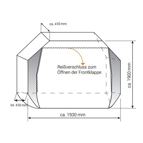 Cubierta protectora para 2-3 bicicletas Concepto Zwoo HINDERMANN - CP10177