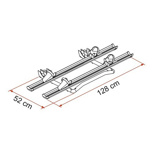 KIT UPGRADE E-BIKE Fiamma - para o suporte de bicicleta Carry Bike Pro/ProC/Pro M - CP10441