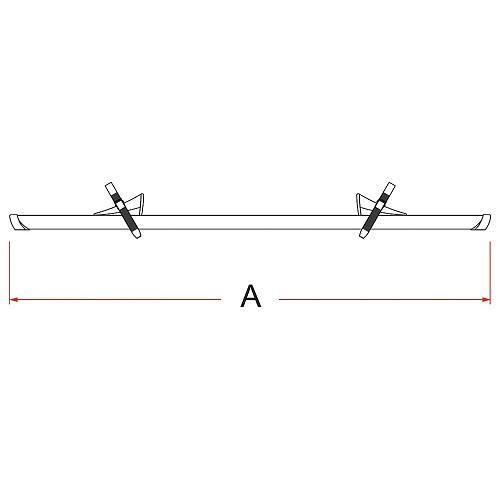 Kit rail Premium 48 (ou 45) gris Fiamma - CP10490