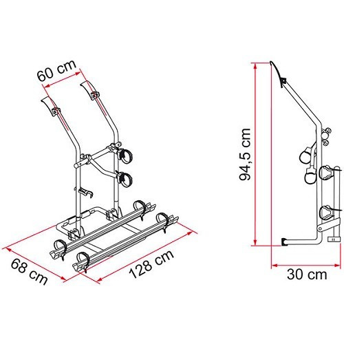 Bike carrier for VW T3 (T25) CARRY BIKE FIAMMA - restyled version 2020 - CP10507