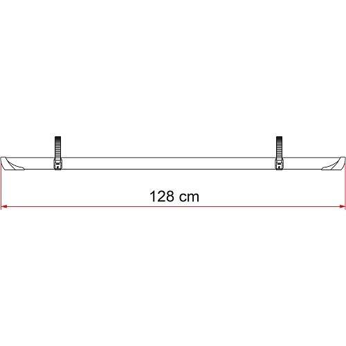 QUICK PRO 128 cm rail voor CARRY BIKE 2 schuifriemen - CP10601