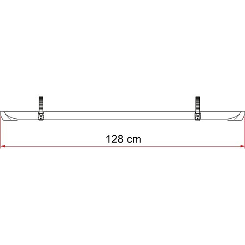 Rail QUICK PRO GREY 128 cm pour CARRY BIKE + 2 sangles coulissantes - CP10631
