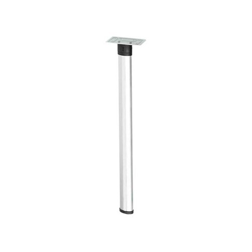  Folding silver oval table leg 675 mm - CQ10124 