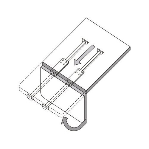 Dinette/bench/table pull-out L:25cm - CQ10141