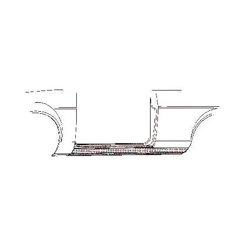  Bas de caisse gauche pour Ford Capri (1969-1986) - CR10503 